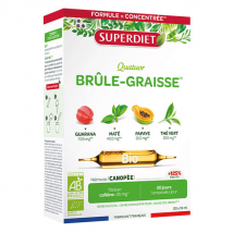 Superdiet Quatuor Brûle-Graisse 20 ampoules Bio