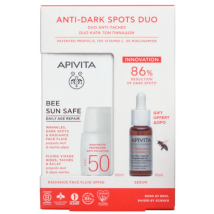 Apivita Bee Crème solaire quotidienne anti-âge SPF50 50 ml + Sérum cadeau 10 ml