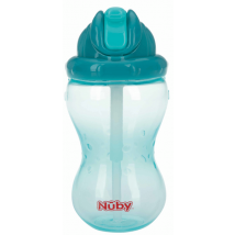 Tazza Flip-It Nûby con cannuccia +12m 360 ml Verde