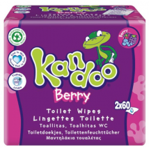 Kandoo Toallitas Frutas del Bosque 2x60 uds