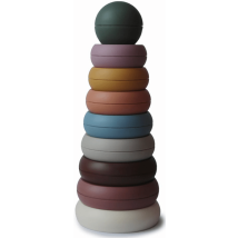 Mushie Solid Rustic Stackable Rings