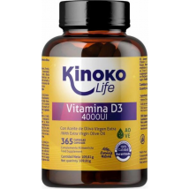 Kinoko Life Vitamina D 4000 IU 365 Cápsulas