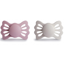 Frigg Chupetes Silicona Lucky Primrose/Silver +6m 2 uds