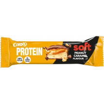 Corny Protein Barritas Proteicas de Cacahuete con Caramelo y Cobertura Chocolate 0% Azúcares Añadidos 45 gr