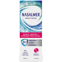Nasalmer Fuerte 3 Descongestión Nasal y Limpieza Profunda +10 Años Spray 135 ml