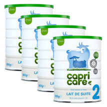 CapriCare Lait de Chèvre 2ème Âge 800g - Lot de 4