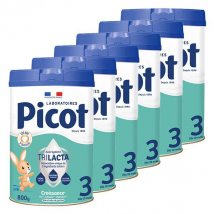 Picot Croissance Nature Lait infantile 3ème Age 800g - Lot de 6