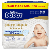 Salviette umidificate Dodot Pure Aqua Touch, 288 pezzi