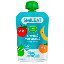 Smileat Pouch Frutas Variadas Ecológico +6m 100 gr