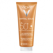 Vichy Capital Soleil Crème Solaire Lait Protecteur Fraicheur SPF50+ 300ml pour Tous Types de Peaux, Peau Sensible