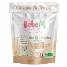 Bébé M Mes 4 Céréales dès 4 mois Bio 220g