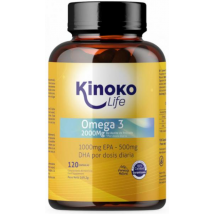 Kinoko Life Omega 3 2000 Mg, EPA y DHA 120 Cápsulas