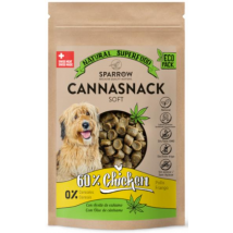 Sparrow Cannasnack Soft Snack de Pollo con Aceite Cáñamo 70 gr