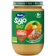 Hero Solo Pot de Légumes aux Haricots et Bœuf ECO +6m 190 gr