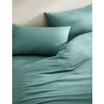 M&S Collection Parure de lit en coton - Soft Teal, Soft Teal