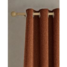 M&S Collection Rideaux en tissu bouclé à œillets - Rust, Rust