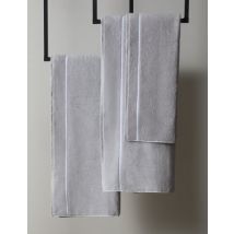 M&S X Kelly Hoppen Serviette Baretta à bandes - Grey/White, Grey/White