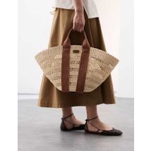 Womens Autograph Sac fourre-tout en paille - Naturel, Naturel
