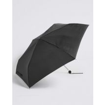 Womens M&S Collection Parapluie compact, aspect soyeux - Black, Black