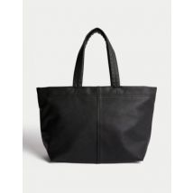 Womens M&S Collection Sac fourre-tout en similicuir - Noir, Noir