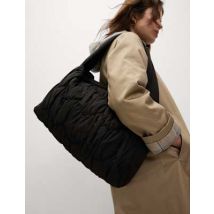 Womens M&S Collection Sac à bandoulière ouatiné - Noir, Noir