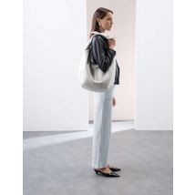 Womens Autograph Sac bandoulière en cuir - Argent, Argent