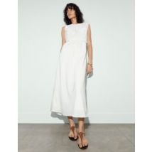 Womens M&S X SIENNA MILLER Robe à empiècements en tulle - Soft White, Soft White