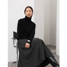 Womens Autograph Pull 100 % cachemire à col roulé - Black, Black