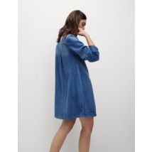 Womens M&S Collection Robe coupe courte style chemise en jean - Denim, Denim