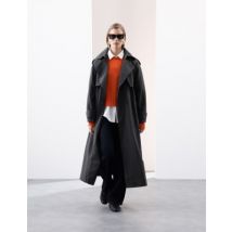 Womens Autograph Trench technique coupe longue imperméable - Carbon, Carbon