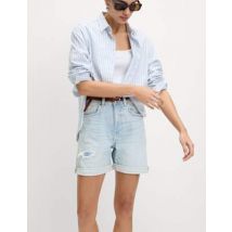 Womens M&S Collection Short boyfriend en jean - Light Denim, Light Denim