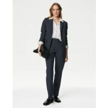 Womens M&S Collection Pantalon coupe droite - Dark Navy, Dark Navy