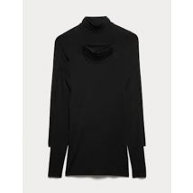 Womens M&S Collection Heatgen™ - Lot de 2 tops thermiques à col polo - Black, Black