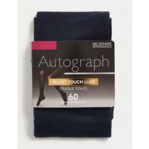 Womens Autograph Collants 60 deniers de qualité supérieure à finition veloutée - Navy, Navy