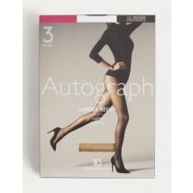 Womens Autograph Lot de 3 paires de collants mats indémaillables 10 deniers - Opaline, Opaline