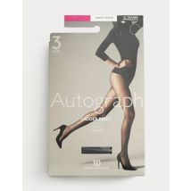 Womens Autograph Lot de 3 paires de collants mats indémaillables 10 deniers - Nearly Black, Nearly Black