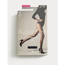 Womens Autograph Lot de 3 paires de collants mats indémaillables 10 deniers - Black, Black