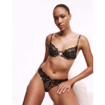 Womens Boutique Culottes Miami Gala à motif brodé - Black Mix, Black Mix