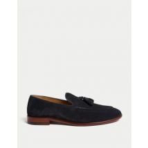 Mens Autograph Mocassins en cuir - Navy, Navy
