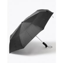 Mens M&S Collection Parapluie à manche en caoutchouc, doté de la technologie Windtech™ - Black, Black