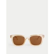 Mens M&S Collection Lunettes de soleil D-frame à verres polarisés - Jaune Assorti, Jaune Assorti
