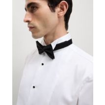 Mens M&S SARTORIAL Robe chemise coupe standard en coton de qualité supérieure à poignets mousquetaires - White, White