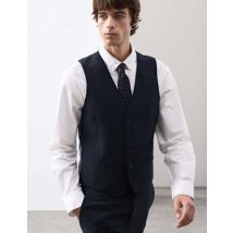 Mens Autograph Gilet de costume en laine Performance - Navy, Navy