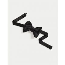 Mens M&S Collection Nœud papillon à nouer 100 % soie - Black, Black