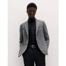 Mens M&S Collection Blazer texturé - Grey, Grey
