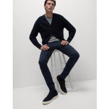 Mens M&S Collection Jean skinny avec flexibilité 360 degrés - Blue/Black, Blue/Black