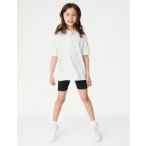Goodmove Lot de 2 shorts cyclistes filles en coton, parfaits pour l'école (du 2 au 16 ans) - Black, Black
