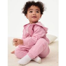M&S Collection Pantalons de jogging 100 % coton (jusqu'au 6 ans) - Pink, Pink