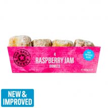 The Daily Bakery Raspberry Jam Donuts 4 x 60g