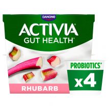 Activia Rhubarb Gut Health Yoghurt Multipack 4x115g